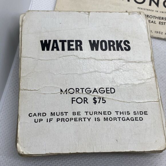 Vintage 1954 Parker Bros Monopoly Deeds Chance Missing One‎ Community Chest Card - Picture 4 of 15